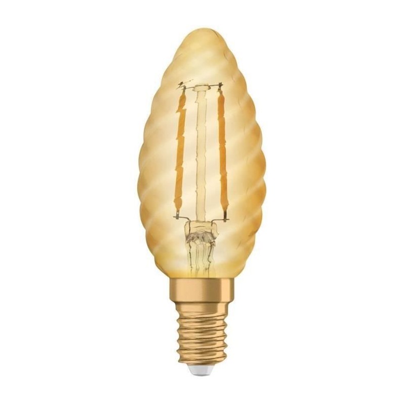 OSRAM Edition 1906 Flamme torsadée LED clair filament OR 1,5W 12 E14 chaud