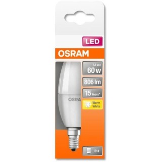 OSRAM Ampoule LED Flamme dépolie avec radiateur 7,5W 60 E14 chaud