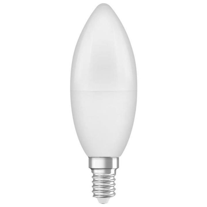 OSRAM Ampoule LED Flamme dépolie avec radiateur 7,5W 60 E14 chaud