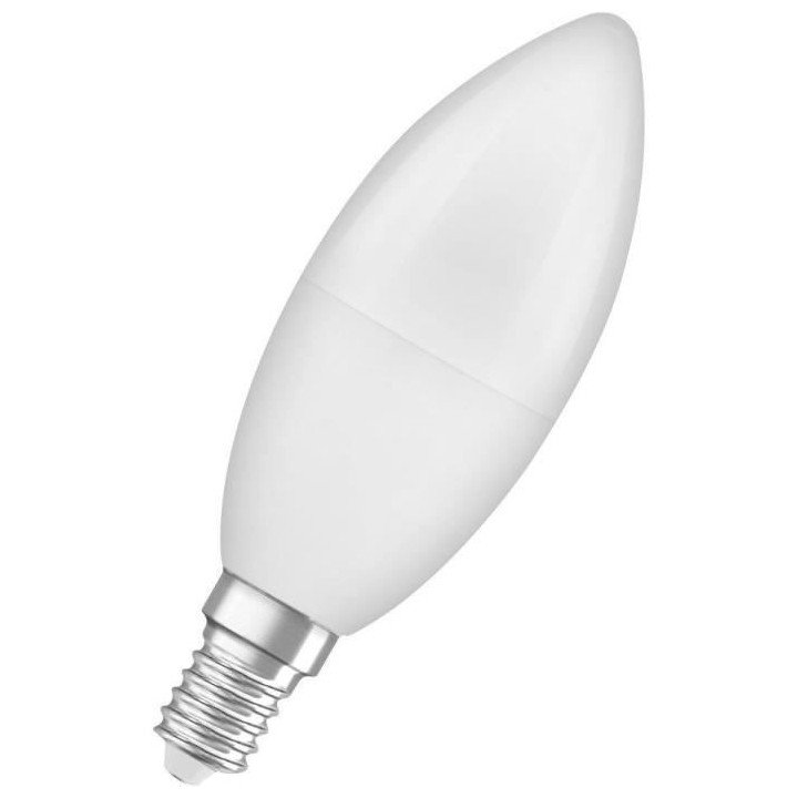 OSRAM Ampoule LED Flamme dépolie avec radiateur 7,5W 60 E14 chaud