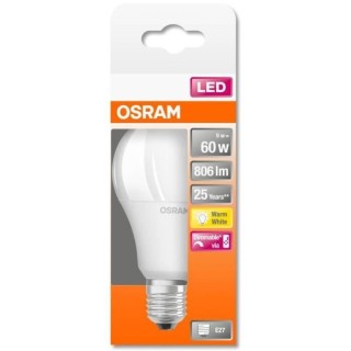 OSRAM Ampoule LED STAR+ Standard RGBW dép radiateur var 9W 60 E27 ch