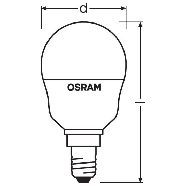 OSRAM Ampoule LED STAR+ Sphérique RGBW dép radiateur var 4,5W 25 E14