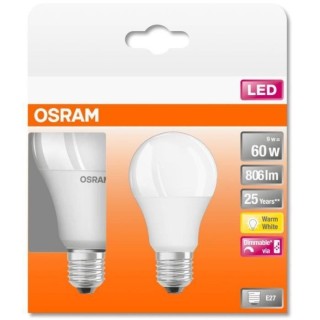 OSRAM BTE2 Ampoule LED STAR+ Std RGBW dép radiateur var 9W 60 E27 ch