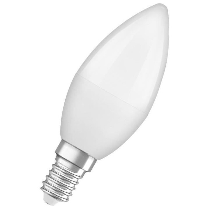 OSRAM Ampoule LED Flamme dépolie avec radiateur 5,5W 40 E14 froid
