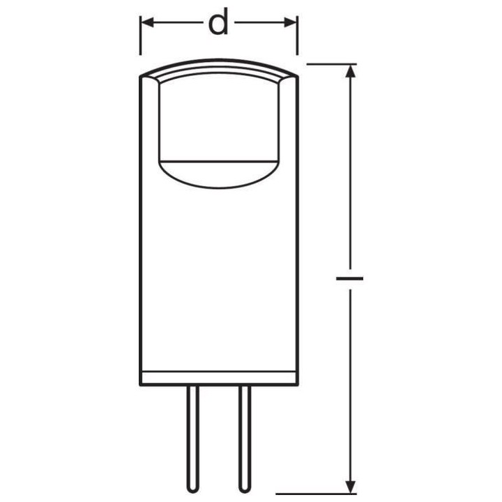 OSRAM Ampoule LED Capsule claire 0,9W 10 G4 chaud