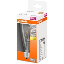 OSRAM Ampoule LED Edison clair filament 4,5W 40 E27 chaud