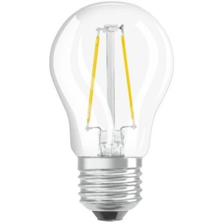 OSRAM Ampoule LED Sphérique clair filament 4W 40 E27 chaud