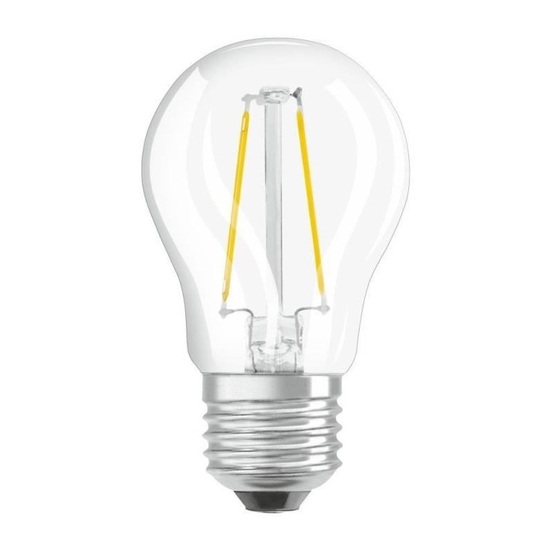 OSRAM Ampoule LED Sphérique clair filament 4W 40 E27 chaud