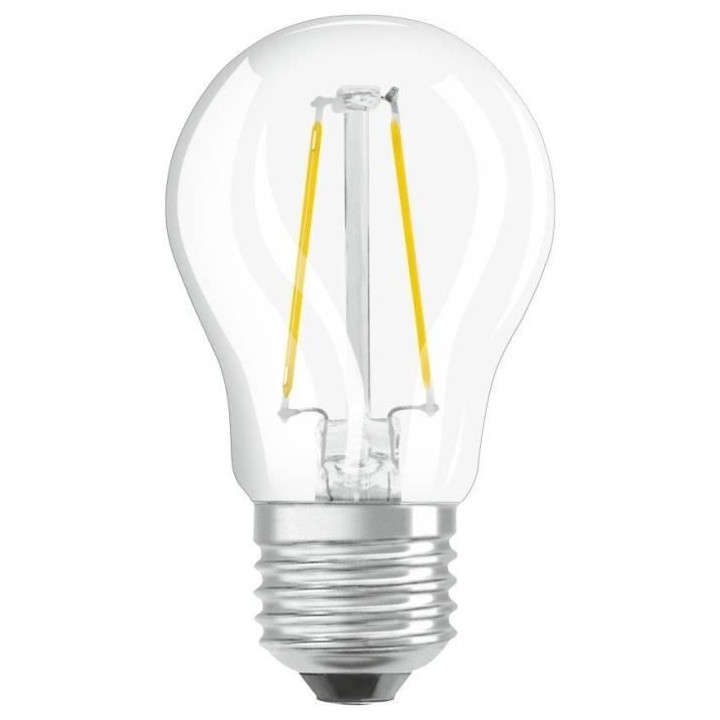 OSRAM Ampoule LED Sphérique clair filament 4W 40 E27 chaud