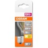 OSRAM Ampoule LED Sphérique clair filament 4W 40 E27 chaud