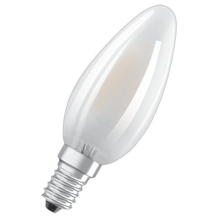 OSRAM BTE2 Ampoule LED Flamme verre dépoli 4W 40 E14 froid