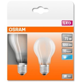 OSRAM BTE2 Ampoule LED Standard verre dépoli 7,5W 75 E27 froid