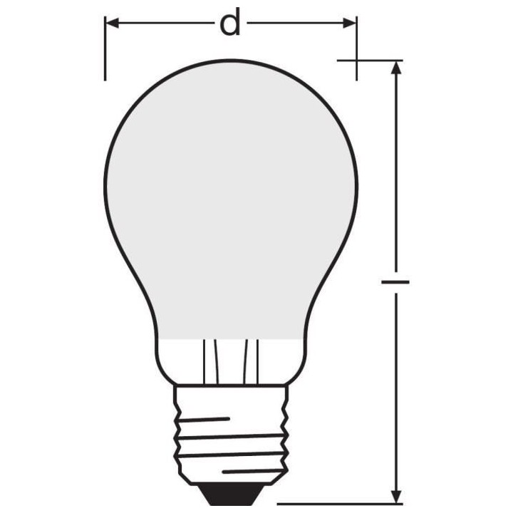OSRAM BTE2 Ampoule LED Standard verre dépoli 7,5W 75 E27 froid