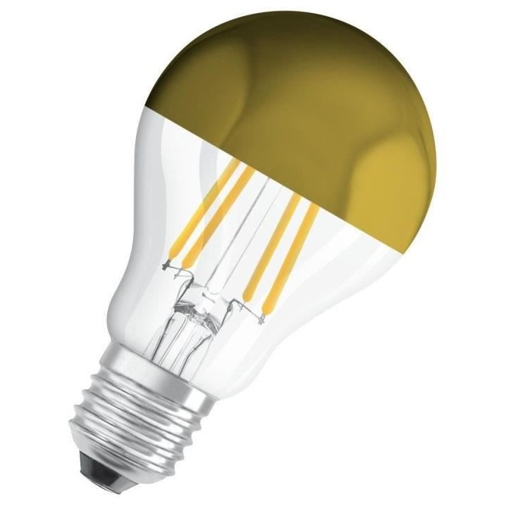 OSRAM Ampoule LED Standard clair filament Mirror or 4W 37 E27 chaud