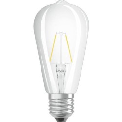 OSRAM Ampoule LED Edison clair filament 2,5W 25 E27 chaud