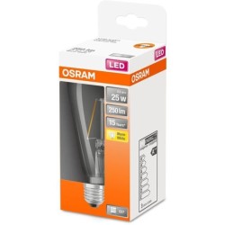 OSRAM Ampoule LED Edison clair filament 2,5W 25 E27 chaud