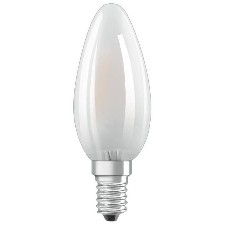 OSRAM Ampoule LED Flamme verre dépoli 4W 40 E14 froid