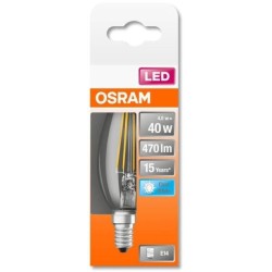 OSRAM Ampoule LED Flamme clair filament 4W 40 E14 froid