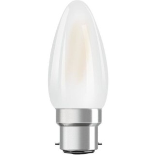 OSRAM Ampoule LED Flamme verre dépoli 4W 40 B22 chaud