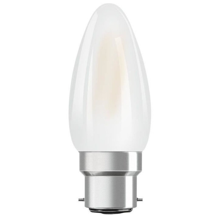 OSRAM Ampoule LED Flamme verre dépoli 4W 40 B22 chaud