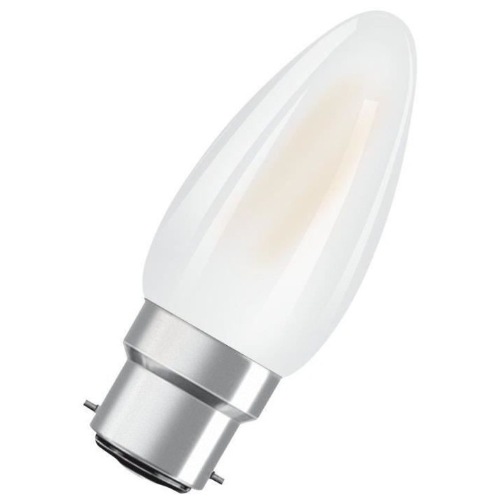 OSRAM Ampoule LED Flamme verre dépoli 4W 40 B22 chaud