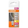 OSRAM Ampoule LED Sphérique clair filament variable 6,5W 60 E14 chaud