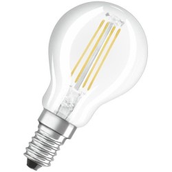 OSRAM Ampoule LED Sphérique clair filament variable 6,5W 60 E14 chaud