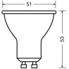 OSRAM BTE2 Spot PAR16 LED 36° verre 4,3W 50 GU10 froid