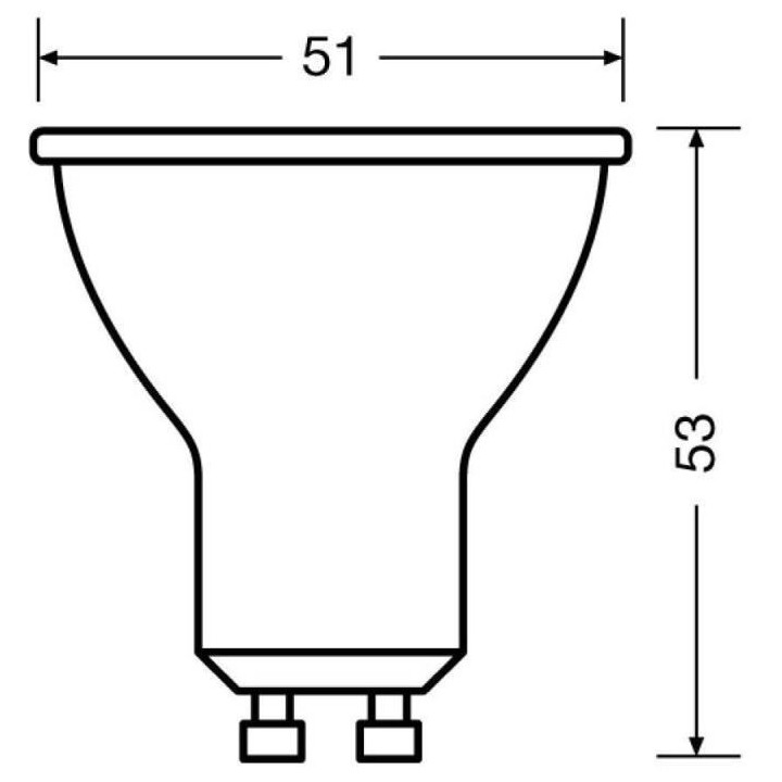 OSRAM BTE3 Spot PAR16 LED 36° verre 2,6W 35 GU10 chaud