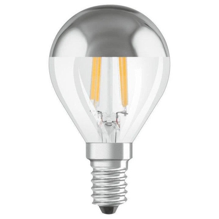 OSRAM Ampoule LED Sphérique clair filament Mirror or 4W 37 E14 chaud