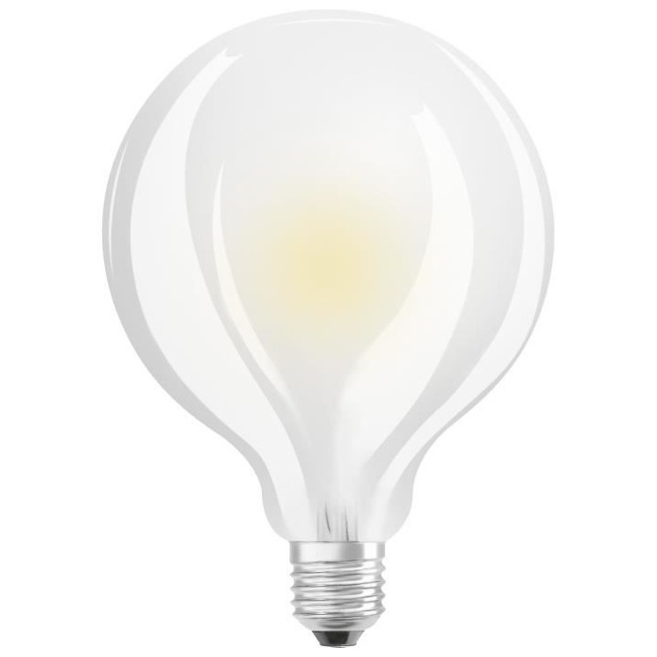 Ampoule Globe LED OSRAM Diametre 95 mm - 12W  100 - E27 - Verre dépol