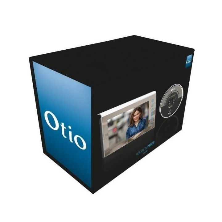 OTIO Visiophone 2 fils écran couleur 7 pouces LCD effet miroir avec m