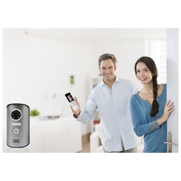 OTIO Visiophone sans fil portatif écran LCD 2,3 pouces avec mémoire