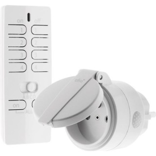 OTIO Prise connectée d'extérieur IP44 + télécommande -