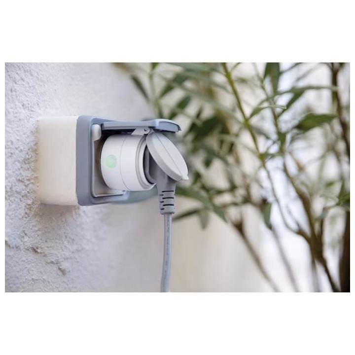 OTIO Prise connectée d'extérieur IP44 + télécommande -
