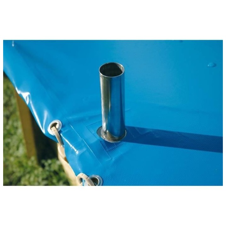UBBINK Bâche de sécurité pour piscine 300x490 - Bleu