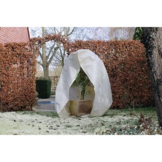 Nature Couverture d'hiver avec fermeture 70 g/m² Beige 2x2,5 m