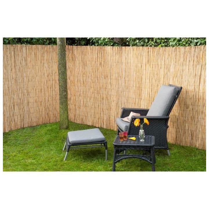 Nature Paravent de jardin Bambou 1 x 5 m