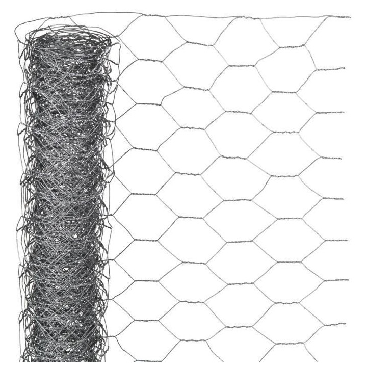 NATURE Maille hexagonale en acier galvanisé - Ø 13 mm - 50cmx2,50 m