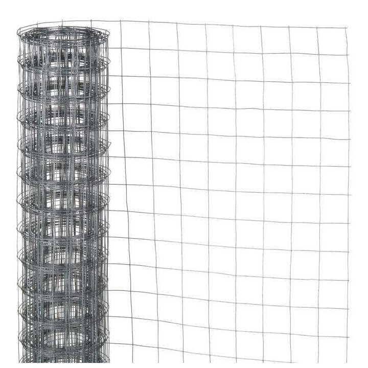 Nature Grillage métallique carré 1 x 5 m 13 mm Acier galvanisé