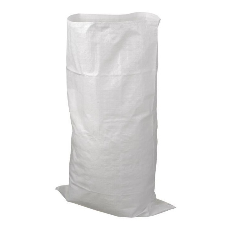 NATURE Sac a déchets matériaux bati - Blanc - 60 l - H100xØ60 cm