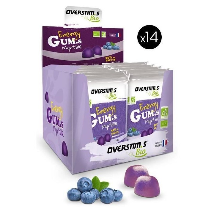 OVERSTIMS - Energy Gums Bio (14 sachets)