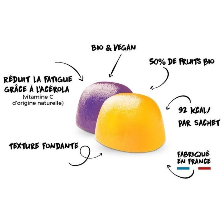 OVERSTIMS - Energy Gums Bio (14 sachets)