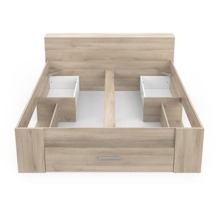 Demeyere - Lit adulte 160 x 200 cm - Chene Kronberg - Oxygene