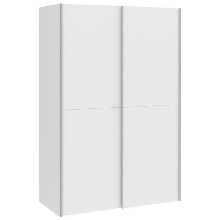 Armoire 2 portes coulissantes - Blanc mat - L 120 x P 61,2 x H 190,5 c