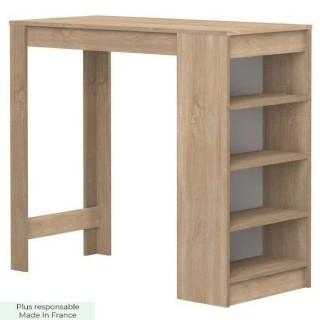 Table bar CHILI -Décor chene 4 Niches - 2 a 4 personnes - Style conte