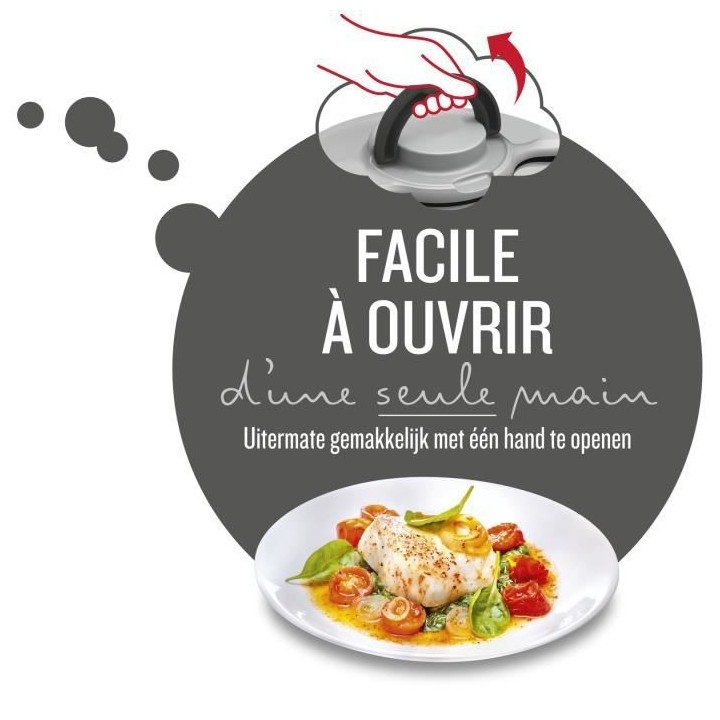 SEB P4624816 Autocuiseur Cocotte minute CLIPSO MINUT' EASY - 7,5L - To