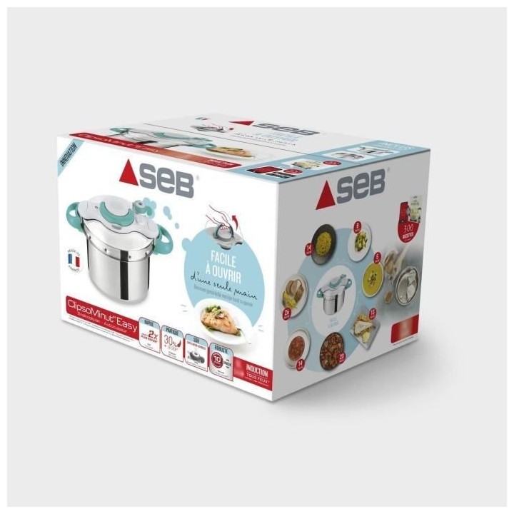 SEB P4624916 Autocuiseur Cocotte-minute CLIPSO MINUT' EASY 9L - Tous f