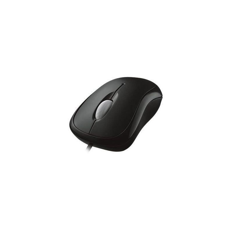 MICROSOFT Basic Optimal Mouse - Souris optique - 3 boutons - Filaire USB - Noir