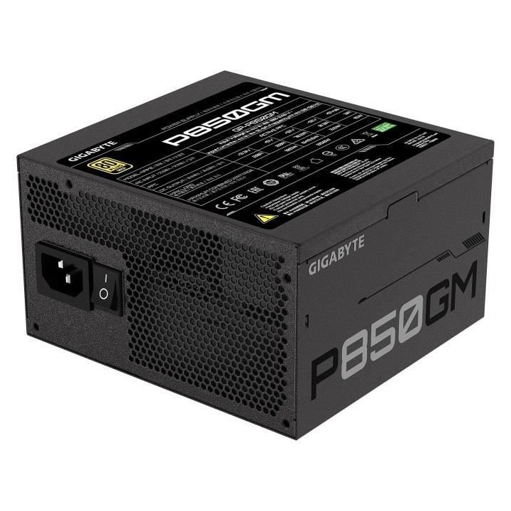 Alimentation GigaByte ATX 850W 80+ Gold - P850GM